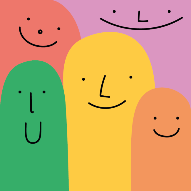 Grafik: Gesichter